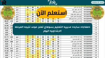 «مفاجأة سارة» مديرية التعليم بسوهاج تعلن موعد نتيجة المرحلة الابتدائية اليوم